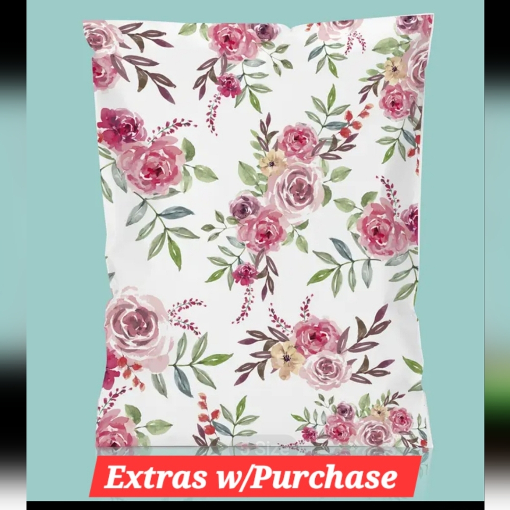 15ct. 14.5x19 Polymailers Bonus Random Thank You Cards/Stickers